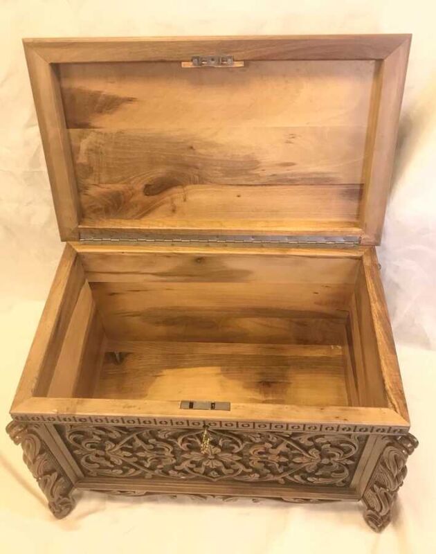 Ahşap Oyma Nişan Sandığı - 5