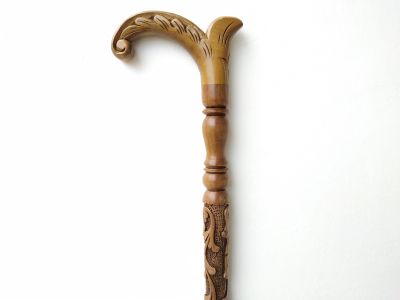 Ahşap Oyma Baston - 1