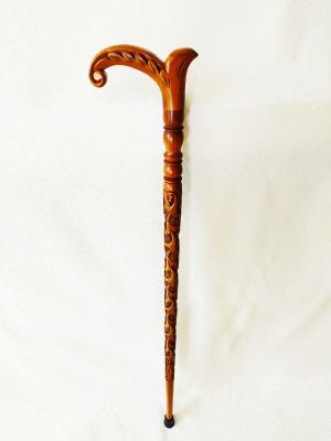 Ahşap Oyma Baston - 2