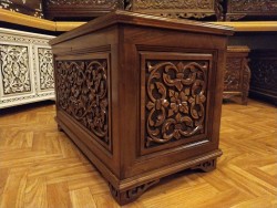 Ceviz Oyma Tablalı Sandık - 3