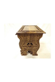 Ahşap Oyma Zigon Sehpa Takımı - 4